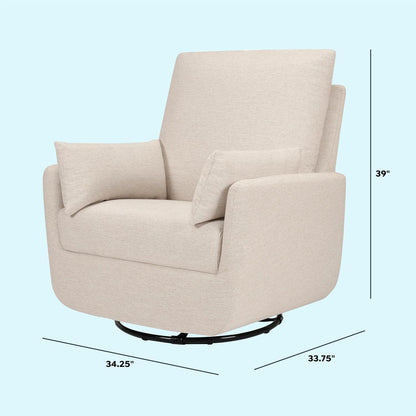 Davinci Juno Swivel Glider in Vanilla, Greenguard Gold & CertiPUR-US Certified