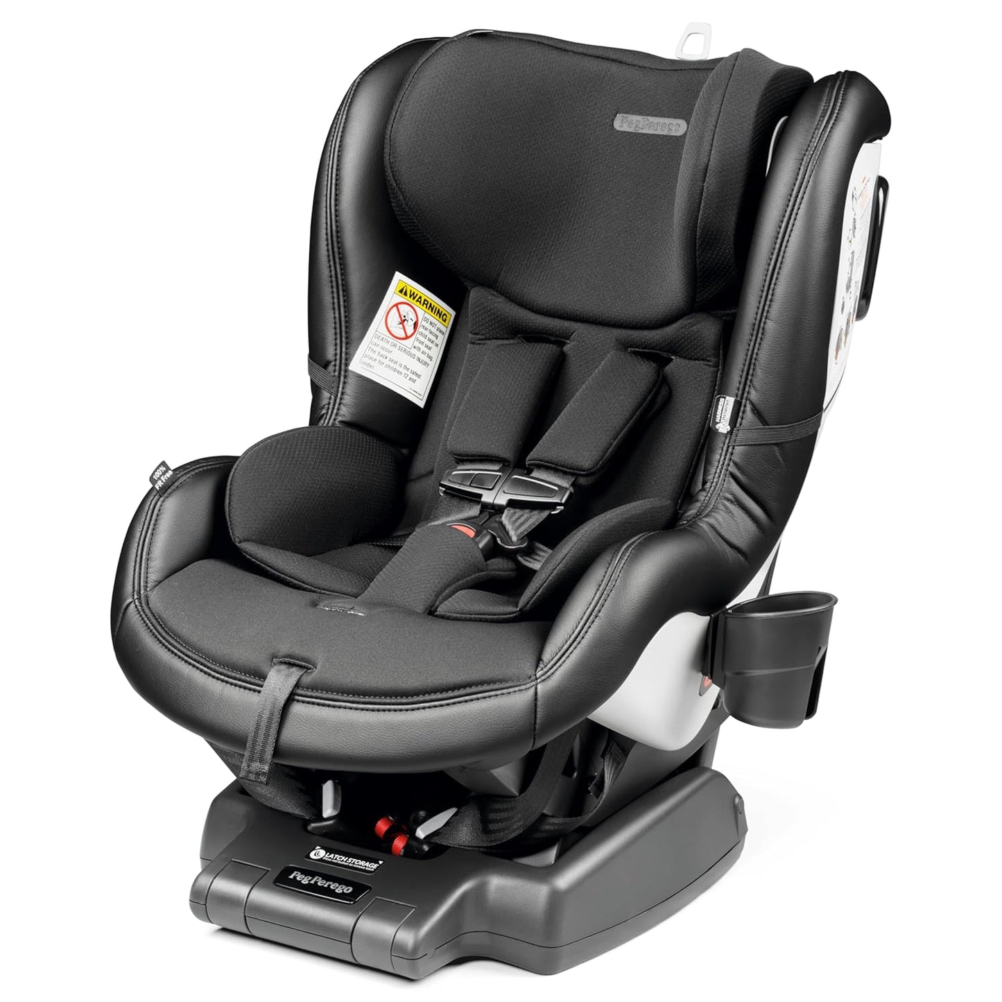 Peg Perego Primo Viaggio Convertible Kinetic - Reversible Car Seat - Rear Facing for Children 5 to 45 lbs and Forward Facing for Children 26.5 to 65 lbs - Made in Italy - Licorice (Black)