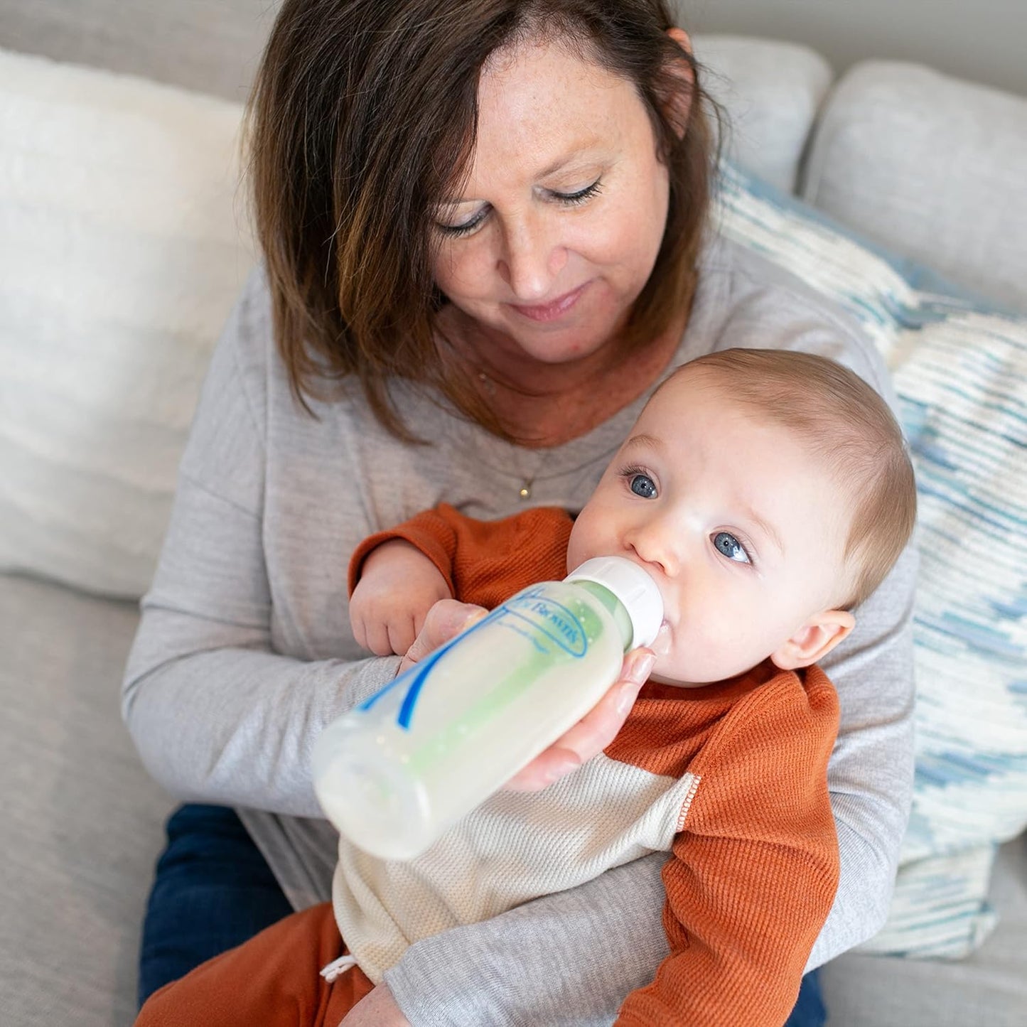 Dr. Brown’s Anti-Colic Options+ Narrow Baby Bottles, 0m+ Level 1 Nipple - Baby Bottle to Reduce Colic (3 Pack), Purple 8 oz