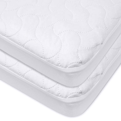 American Baby Company Waterproof Fitted Pack and Play Mattress Protector 39" x 27" - Quilted, Noiseless, Ultra-Soft & Breathable Playpen and Pack n Play Mattress Cover