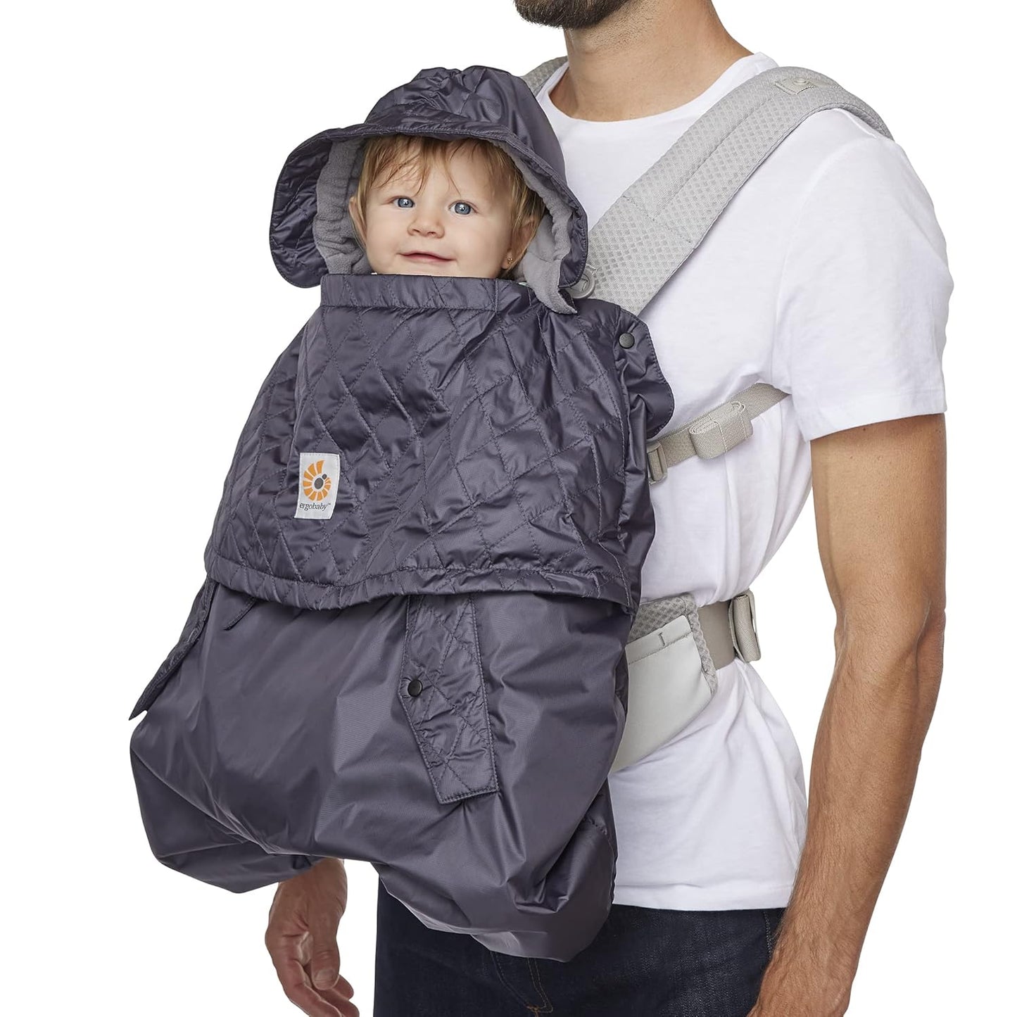 Ergobaby Water Resistant Baby Carrier Rain and Wind Cover, Charcoal