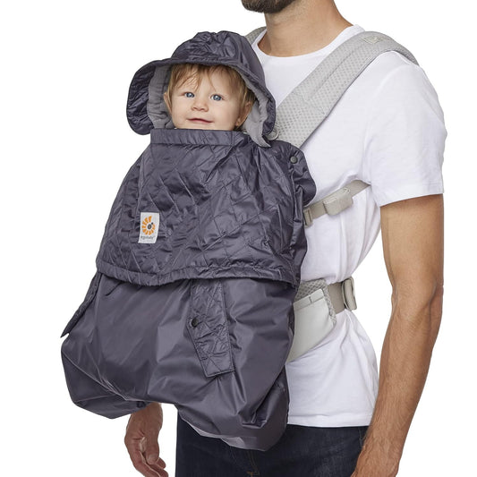 Ergobaby Water Resistant Baby Carrier Rain and Wind Cover, Charcoal