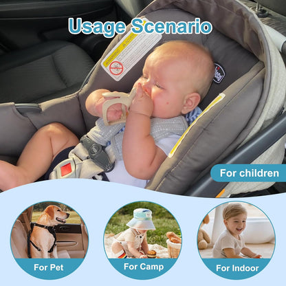 Wireless Baby Car Camera with 5-inch HD 1080P IPS, USB-Powered 360° Rotating Rear Seat Monitor (1000 ft)Auto/Manual Night Vision & VOX Mode, HD Display for Car Backseat Home Baby Pet (White A)