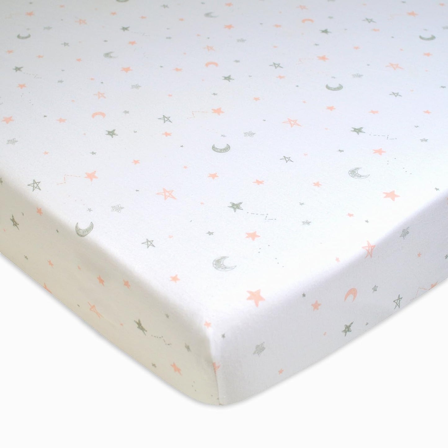 American Baby Company 100% Natural Cotton Fitted Pack and Play Sheet 39" x 27" - Soft & Breathable Pack N Play Sheet for Playpen, Playard & Mini Crib Mattress, Navy Whale, for Boys & Girls