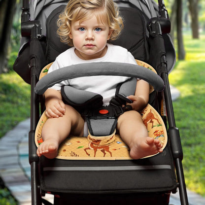 Babenest Car Seat Potty Protector Cover -Waterproof Carseat Training Liner for Baby &Toddler Shower Gift, Dry Piddle Pee Pad with Fun Designs for Strollers & Infant Car Seats (2pcs Pink)