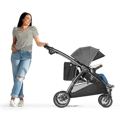 Chicco Corso Flex Infant Car Seat Adapter/Basket for Corso Flex Convertible Stroller, Compatible with Any Chicco Infant Car Seat, Black/Black
