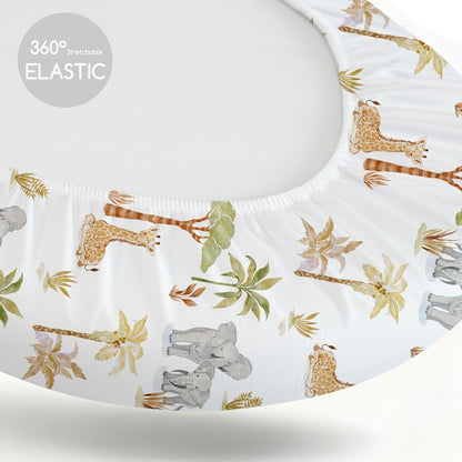 Bedside Sleeper Bassinet Fitted Sheets 20 x 33, 3 Pack Baby Delight Beside Me Dreamer,Babybond,Jimglo,koola,cowiewie,fodoss, Dream On Me Baby Square Bassinet, Pink Animal