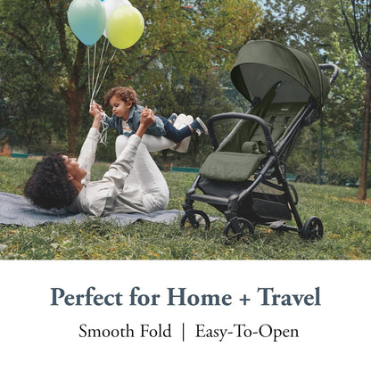 Inglesina Quid 2 Stroller - Midnight Blue - Ultra Compact Lightweight Travel Stroller, Babies and Toddlers, Airplane Overhead, Foldable, Reclining Seat, Collapsible Canopy, 3 Months - 50 lbs, BPA Free