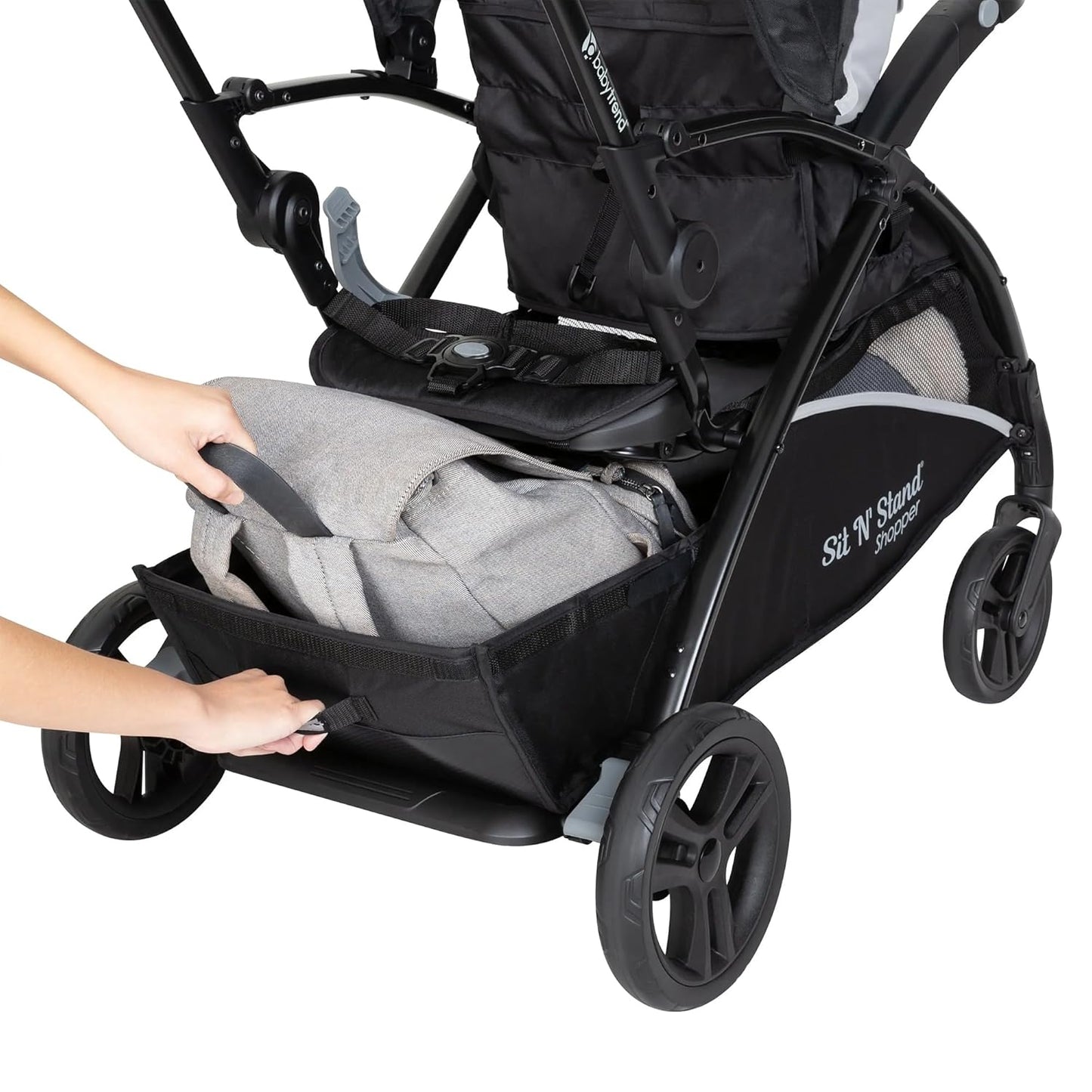 Baby Trend Sit N' Stand® Double 2.0 Stroller, Dash Black