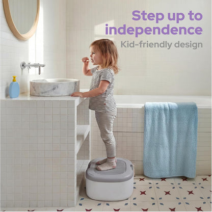 lalalark 3-in-1 Toddler Potty Training Toilet, Baby Potty Training Seat & Step Stool with Seamless TPE Seat, Extended Splash Guard, Easy-Clean Non-Absorbent Chair Toilet Trainer for Home Travels