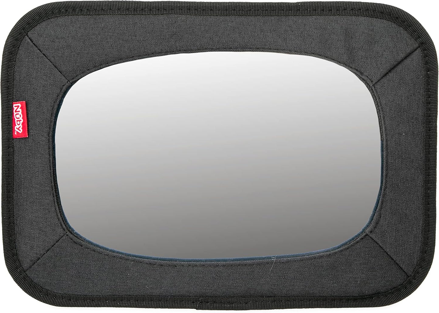 Nuby Shatterproof Rear Facing Backseat Baby Mirror, Black