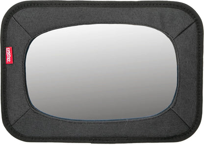 Nuby Shatterproof Rear Facing Backseat Baby Mirror, Black