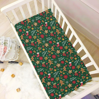 Baby Crib Sheet Cute Goose Flowers Crib Mattress for Boys and Girls Playard Sheet Soft Breathable Fitted Baby Mattress Cover 52x28in