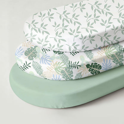 Bedside Sleeper Bassinet Fitted Sheets 20 x 33, 3 Pack Baby Delight Beside Me Dreamer,Babybond,Jimglo,koola,cowiewie,fodoss, Dream On Me Baby Square Bassinet, Pink Animal