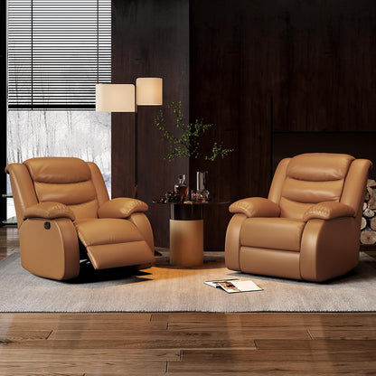 Power Swivel Rocker Recliner,Fabric Glider Recliner Nursery Chair,Small Rocking Chair,Single Reclining Sofa with Lumbar Support,USB&Type-C Ports,Living Room Home Threater Seat, Flint Grey