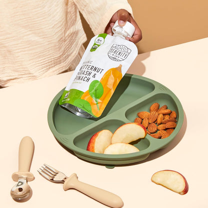 Serenity Kids 6+ Months Organic Baby Food Pouches - 5g Protein Nutrient-Packed Baby Puree Pouches - Organic Veggie-Rich Toddler Snack - On-the-Go Toddler Meals & Snack Pack - 8 Count, 3.5 Oz