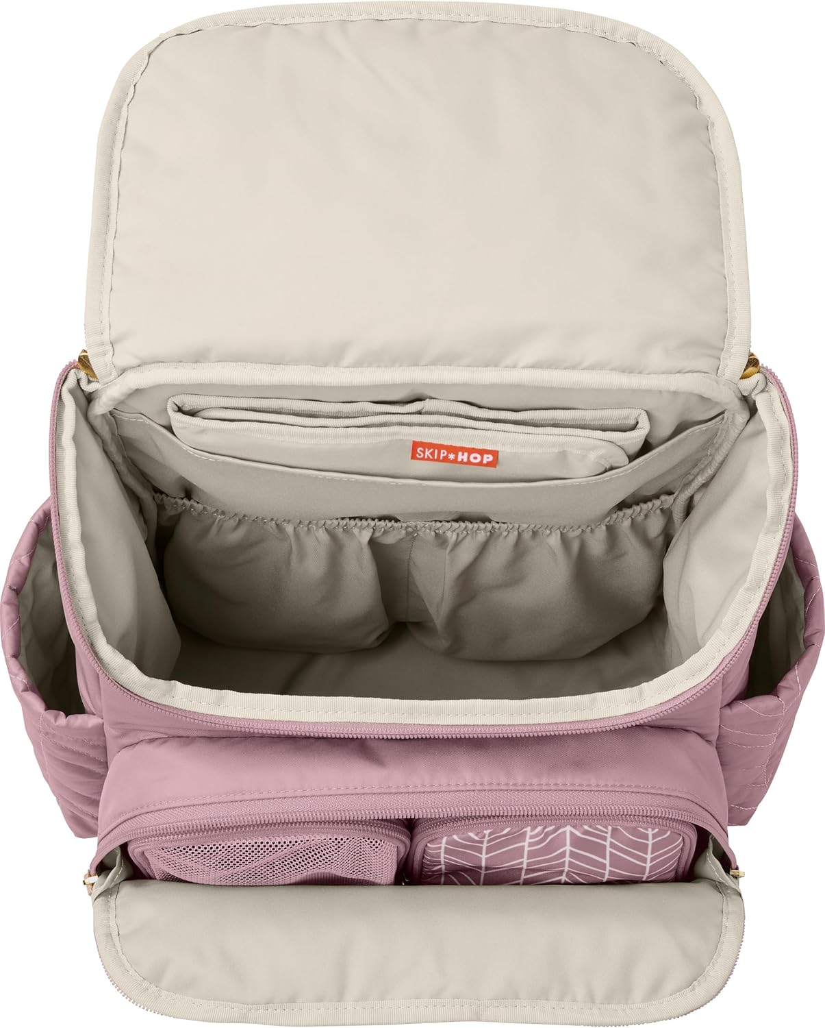 Skip Hop Diaper Bag Backpack: Forma, Multi-Function Baby Travel Bag with Changing Pad & Stroller Attachment, Jet Black