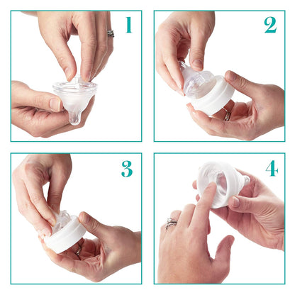 Evenflo Feeding Piece of 6 Balance Plus Wide Neck Nipples for The Balance Plus Wide Neck Baby Bottles, 0 Months and Up