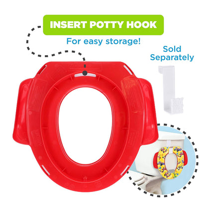 Disney Mickey Mouse "Track Adventures" Soft Potty Seat and Potty Training Seat - Soft Cushion, Baby Potty Training, Safe, Easy to Clean