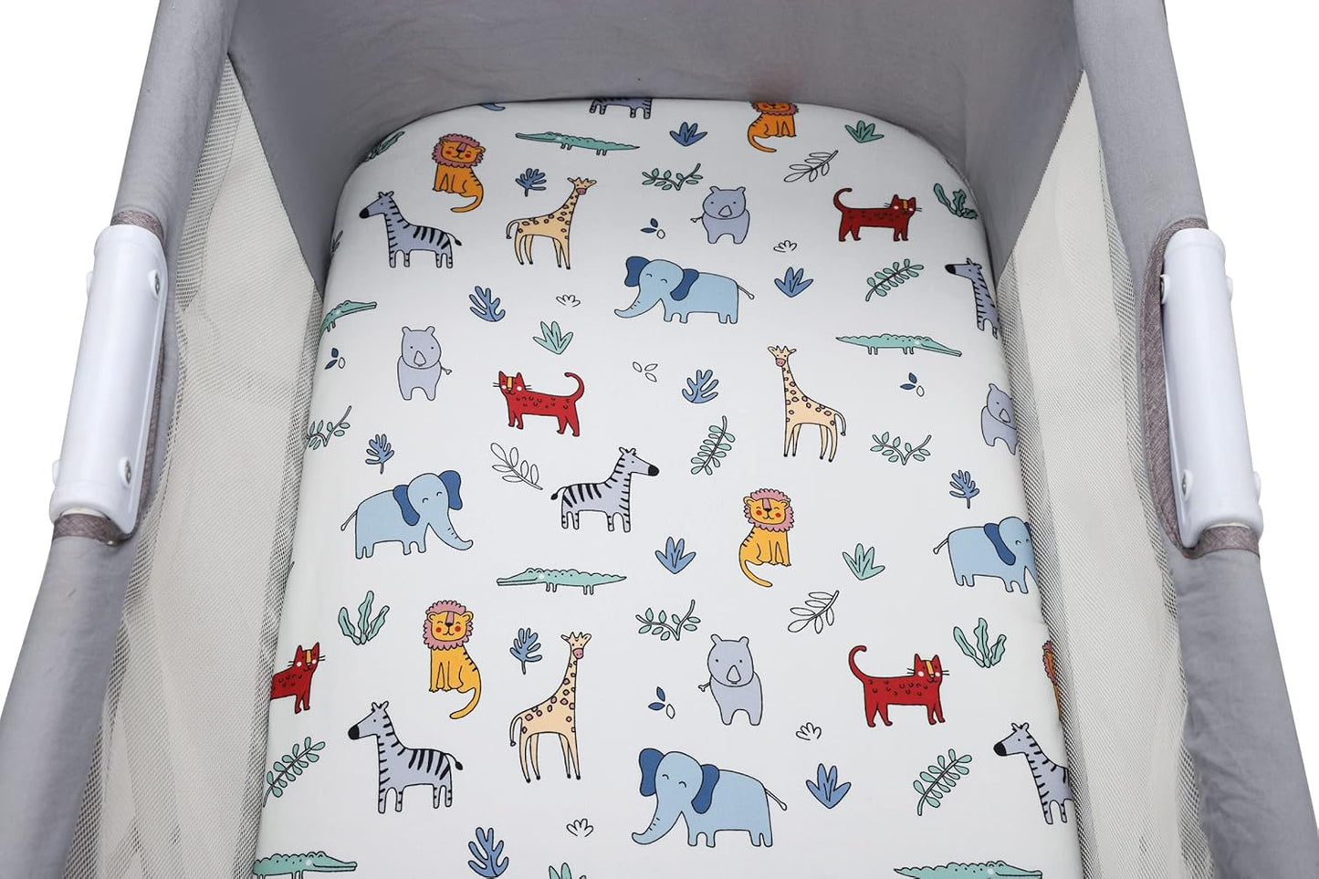 Onacosht Stretchy Bassinet Sheets 33" x 19" Compatible with Mika Micky, KoolaBaby (3 in 1), BabyBond, HARPPA and RICUTON Bedside Bassinet, 3 Pack for Baby Boy and Girl, Pink Floral