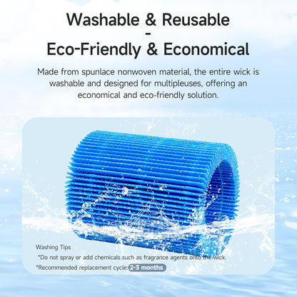 Upgrade Humidifier Replacement Filter Compatible with Canopy Bedside and Nursery Humidifier, Blue Spunlace Nonwoven Washable Filter, 4-Pack