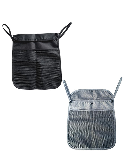 2 PCS PACK Umbrella Stroller Organizer, Black & Sky Blue, Holds water bottles, extra diapers wipes, toddler sweat shirt (Black+Sky Blue)