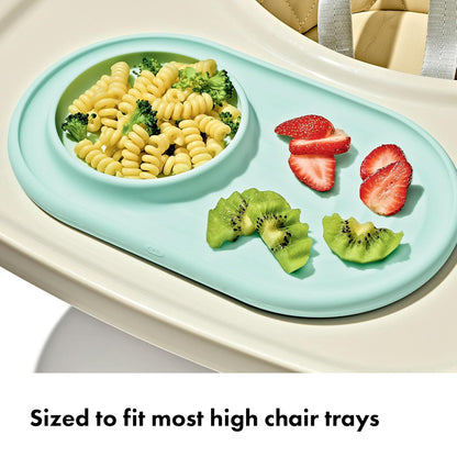 OXO Tot Textured Suction Plate & Spoons Set, Baby Led Weaning Supplies