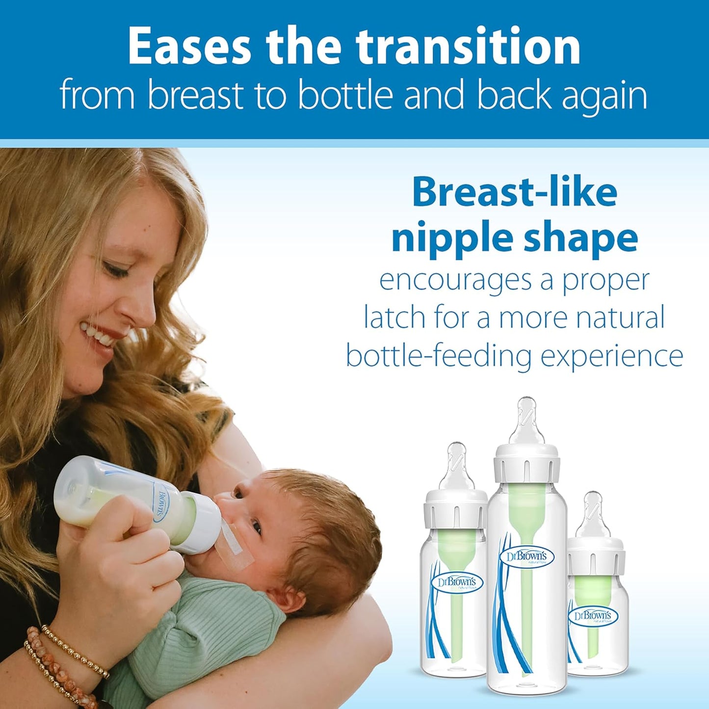 Dr. Brown's Ultra-Preemie Narrow Baby Bottle Nipple, Specialty Extra Slow Flow Rate, 100% Silicone, BPA Free, 0m+, 6 Pack