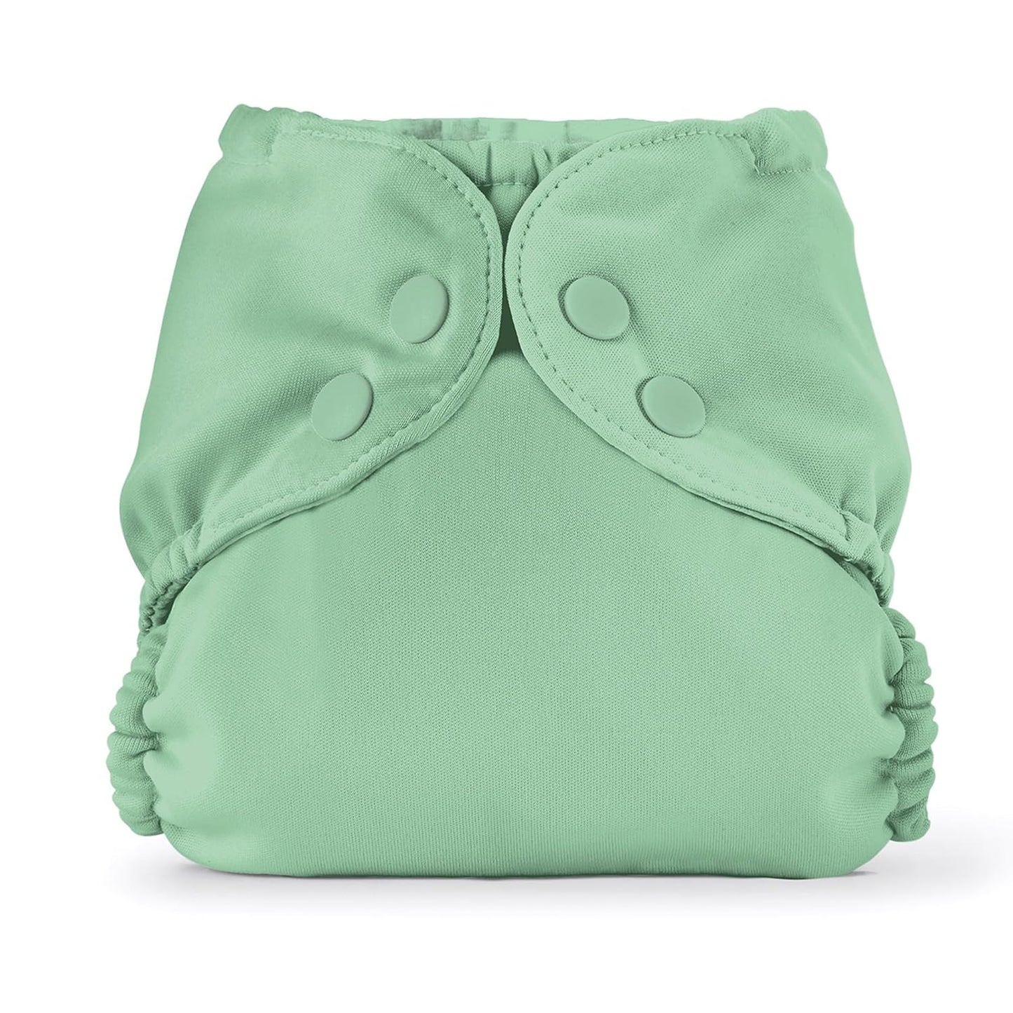 Esembly Cloth Diaper Cover - Reusable Swim Diaper, Waterproof, Breathable - Adjustable Outer Layer Over Absorbent Inner for Blowout Protection - Sea Glass, Size 2 (18-35lbs)