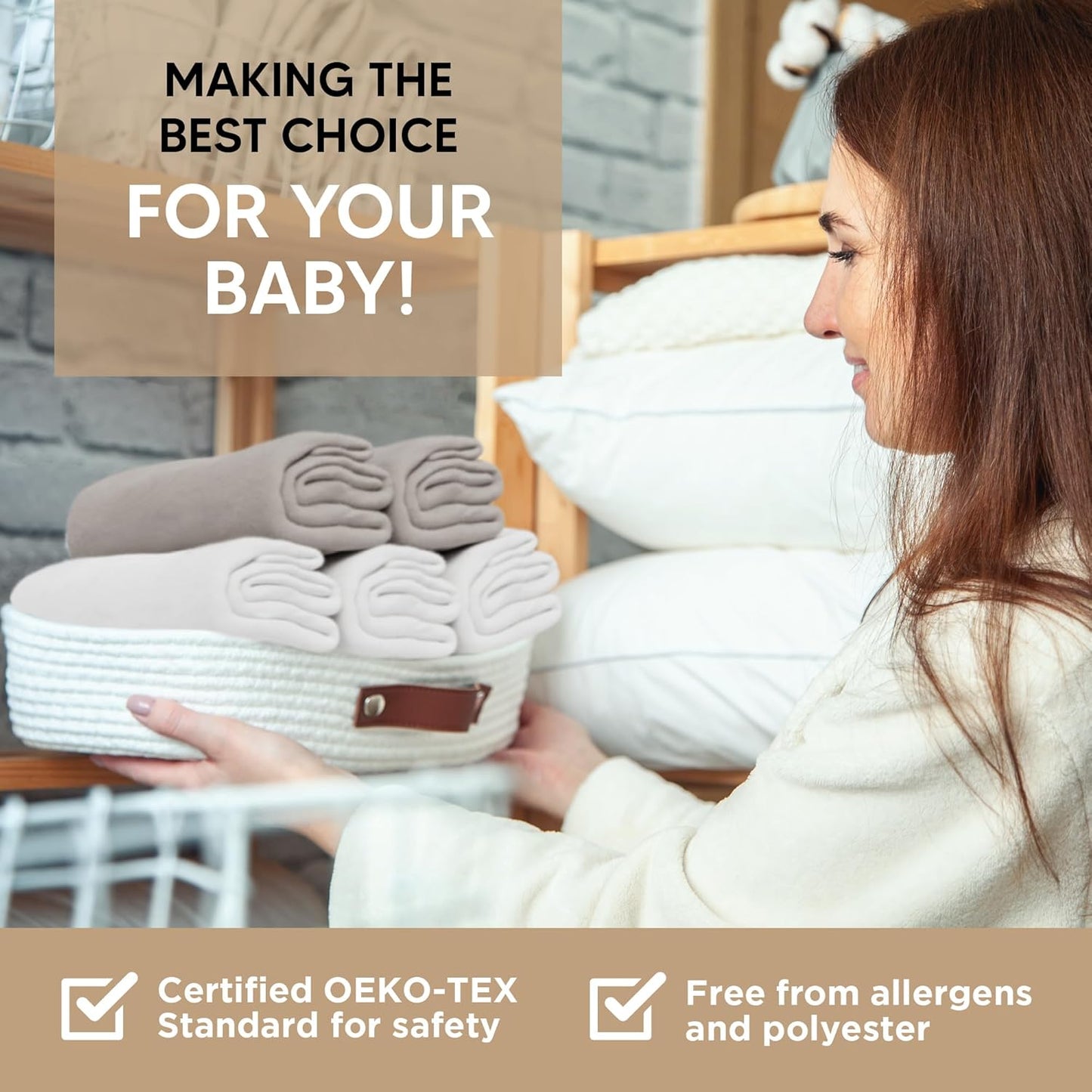 Bassinet Sheet for Bassinet Mattress - 100% Organic Jersey Knit Cotton - Snuggly Soft & Cozy Sheets Fitted for Oval Rectangle & KoolaBaby Bedside Sleeper - White & Grey 2 Pack