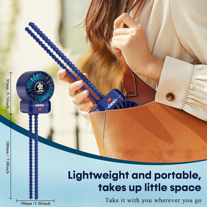 AMTIFO Portable Stroller Fan - 4-Speed Rechargeable USB Fan, Quiet Clip-on Baby Fans for Stroller Crib and Travel - Compact & Battery-Operated Cooling Fans for Baby Comfort on the Go