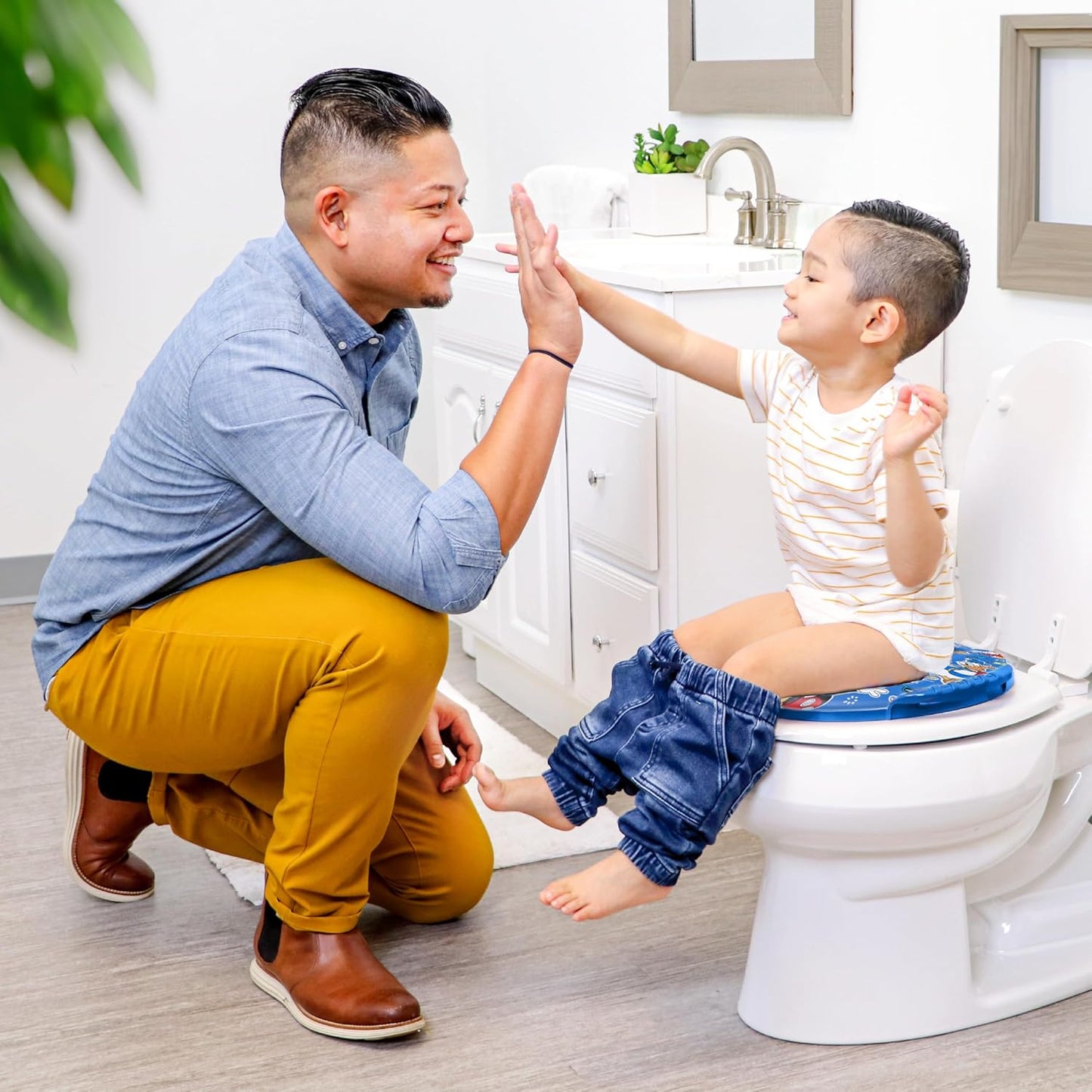 Disney Mickey Mouse "Pals at Play" Soft Potty Seat and Potty Training Seat - Soft Cushion, Baby Potty Training, Safe, Easy to Clean