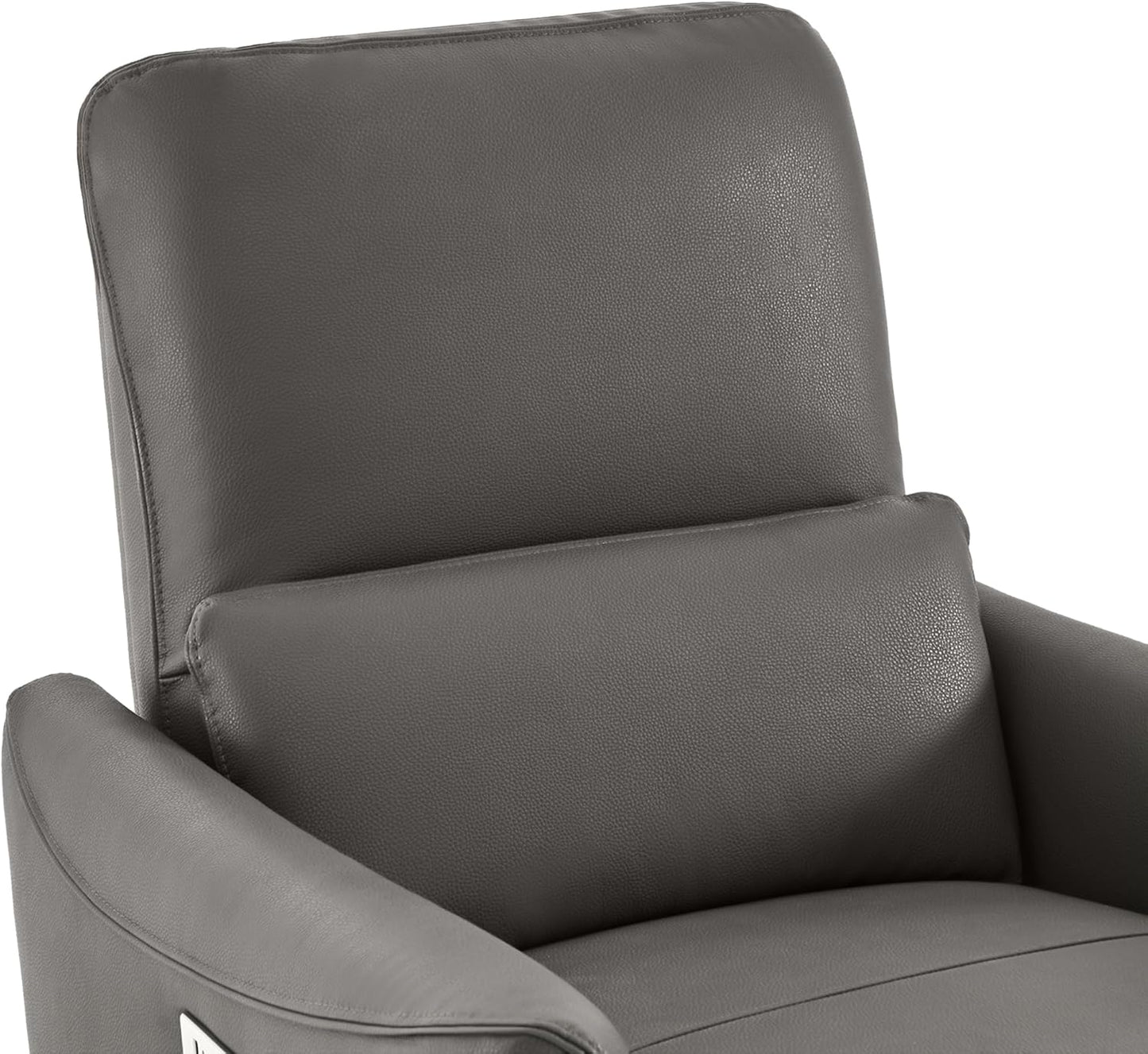 CHITA Power Recliner Chair Swivel Glider, FSC Certified Upholstered Living Room Nursery Reclining Sofa Chair with Lumbar Support, Linen