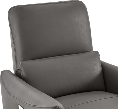 CHITA Power Recliner Chair Swivel Glider, FSC Certified Upholstered Living Room Nursery Reclining Sofa Chair with Lumbar Support, Linen