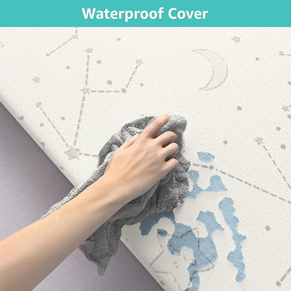 YENING Bamboo Pack and Play Mattress Pad Breathable 38x26 Waterproof Baby Mattress for Pack N Play Matress Topper Waterproof