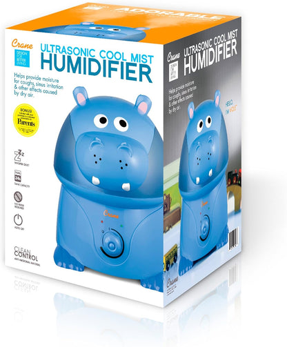 Crane Cute Animal Humidifier for Kids Bedroom and Nursery, Ultrasonic Cool Mist, 1 Gallon, Auto Shut Off, Cool Mist Humidifier