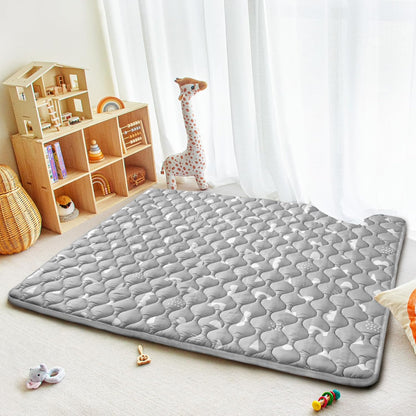 Baby Play Mat, 50x50 Playpen Mat with Super Soft Touch, Activity Mats with Upgraded Anti-Slip Bottom, Machine Washable Crawling Mats for Floor & Picnic (Animal Alphabets)