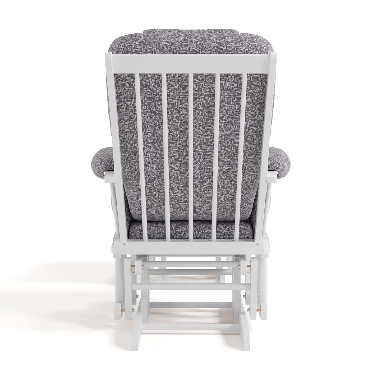 Storkcraft Tuscany Glider with Ottoman (Black/Gray) — GREENGUARD Gold Certified, Bonus Lumbar Cushion Included, Solid Wood Base, Smooth Motion, Award-Winning Nursery Rocking Chair, Glider and Ottoman