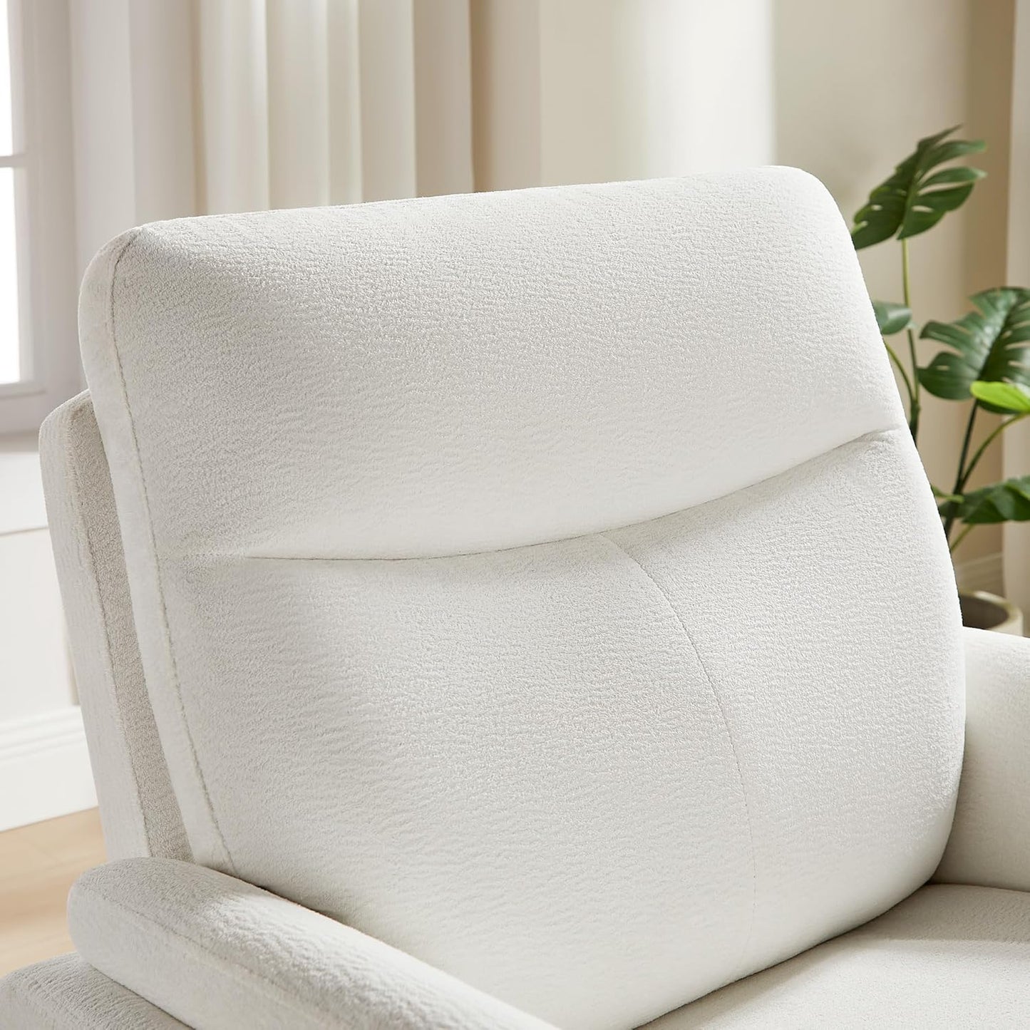VANOMi Power Recliner Chair Swivel Glider, Electric Rocking Recliner Chairs with USB and Type-C Ports, Nursery Chair Recliner for Living Room, Bedroom, Apartment（Camel）