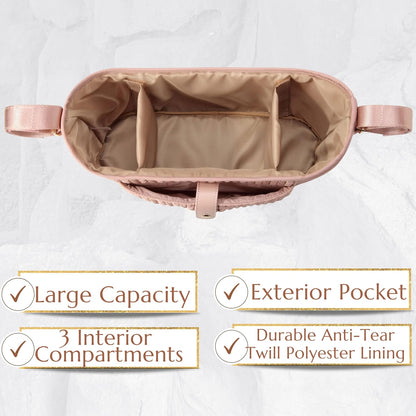 Universal Baby Stroller Organizer,Diaper Caddy Organizer with Adjustable Straps to Fits Nearly Any Strollers | Universal, Adjustable Straps
