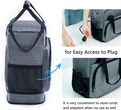 SFYBYHEART Carrying Case Compatible with Baby Brezza Formula Pro Mini Baby Formula Mixer Machine Carrying Bag - Baby Formula Mixer Travel Bag with Pockets for Baby Essential, Pumps, Baby Bottles