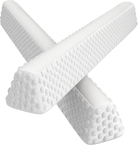 YENING Baby Bed Bumpers for Toddlers Foam Bed Guard Rail for Kids Bed Toddler Bed Bumper for Twin Full Queen King Size Bed White, 2-Pack