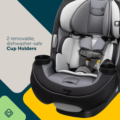 Safety 1st Grow and Go All-in-One Slim Convertible Car Seat, Rear Facing, 5-40 lbs, Forward Facing (30–65 lbs), High Back Booster Seat 40-100 pounds, Alaskan Blue