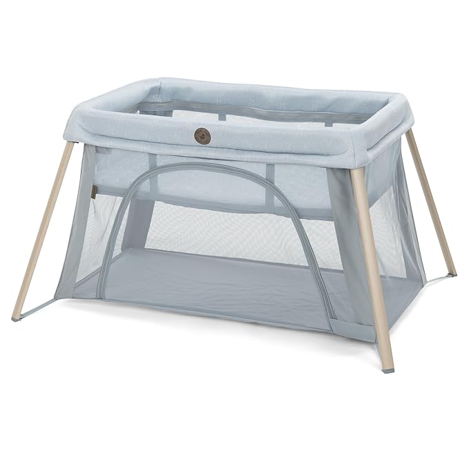 Maxi-Cosi Calao Travel Playard, Infant Bassinet, Toddler Playpen, Portable, Lightweight, Foldable, Easy Setup, with Carry Bag, Breathable Mesh, Classic Slate
