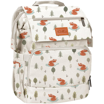 PILLANI Baby Diaper Bag Backpack - Large Waterproof Travel Diaper Bag for Boys & Girls, 16 Organizer Pockets with Changing Pad, Insulated Bottle Pockets & Stroller Straps, Baby Shower Gifts, Dinosaur