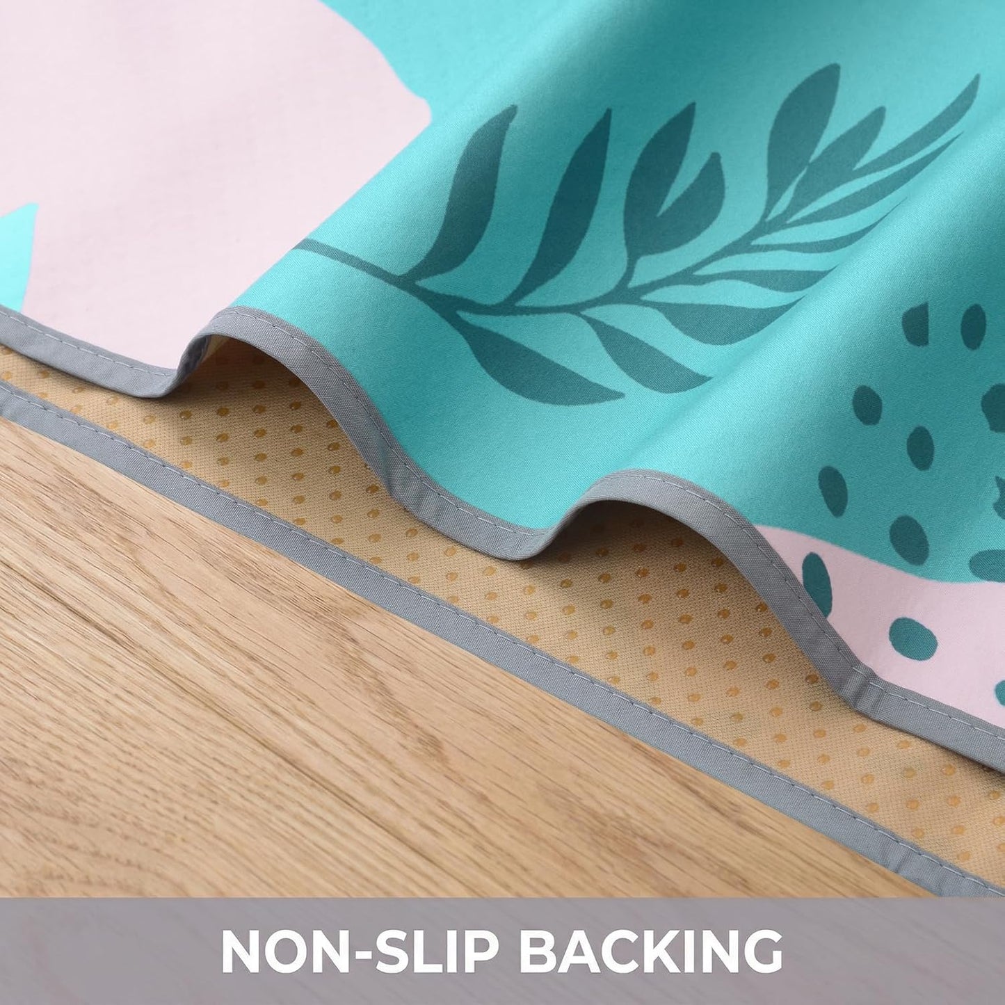 Splat Mat for Under High Chair/Arts/Crafts, Waterproof and Anti-Slip Splash Mat Floor Protector, Washable Highchair Floor Mat, 51 Inch Reusable Messy Mat and Baby Feeding Table Cloth