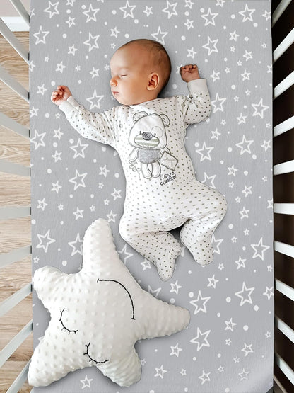 3-Pack Bedside Sleeper Bassinet Sheets | GOTS Certified Organic 100% Muslin Cotton | Ultra Soft & Breathable | 33×20×4” Fitted Sheets | Universal Fit 29–33” x 17–21” Pads