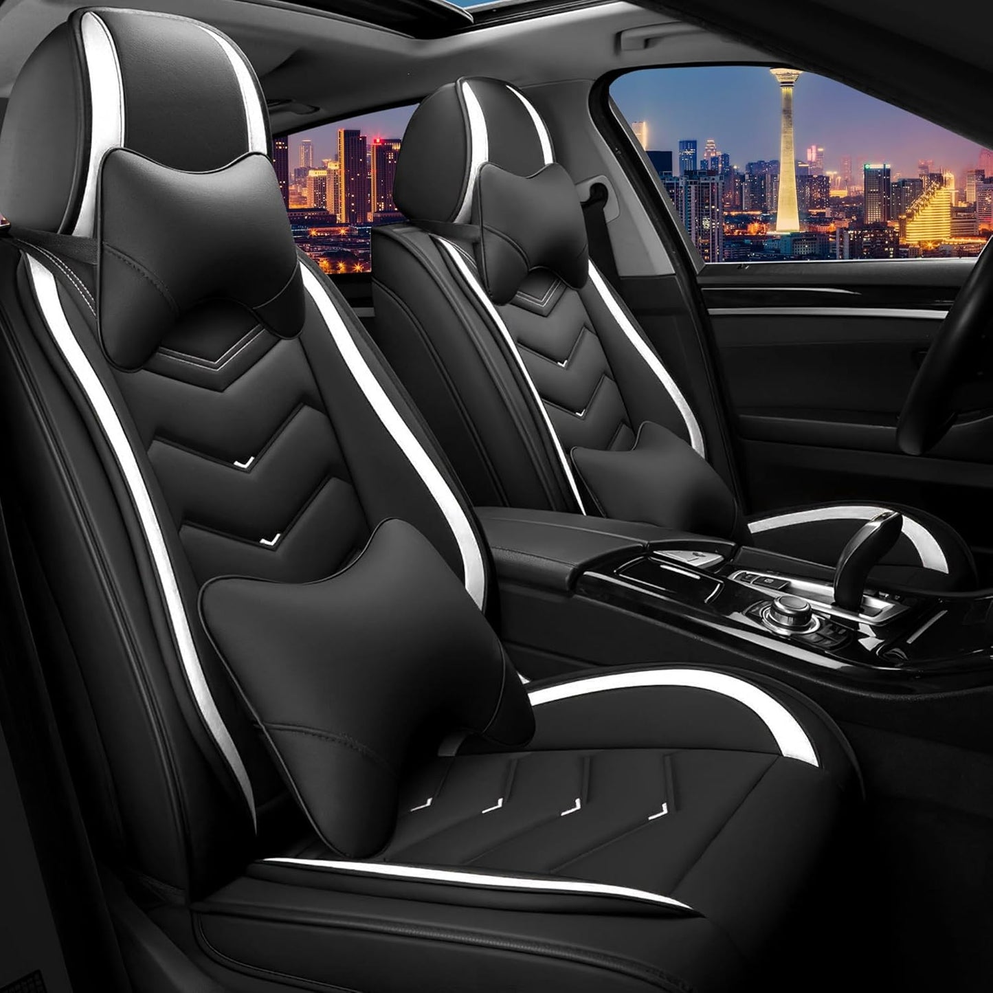 CTDS Car Seat Covers for MINI Convertible 2013-2026, Stylish Sport Seat Covers, Premium Nappa Leather Car Seat Cover. Automobile Seat Covers Sets.(Luxury 5 Seats/Beige)