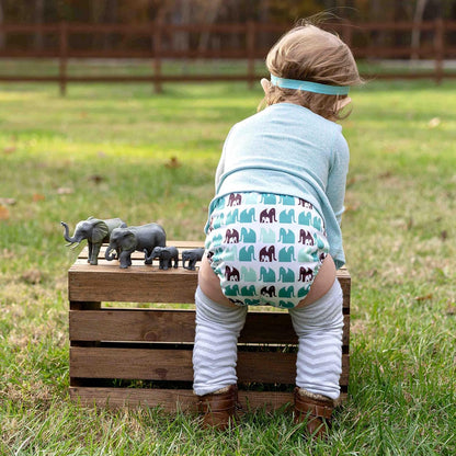 Mama Koala 3.0 Pocket Cloth Diapers for Babies with AWJ Lining, 6 Pack with 6 4-Layer Natural Cloth Diaper Inserts - Reusable and Washable Pocket Diapers(Hardworking Bees) - Colors B