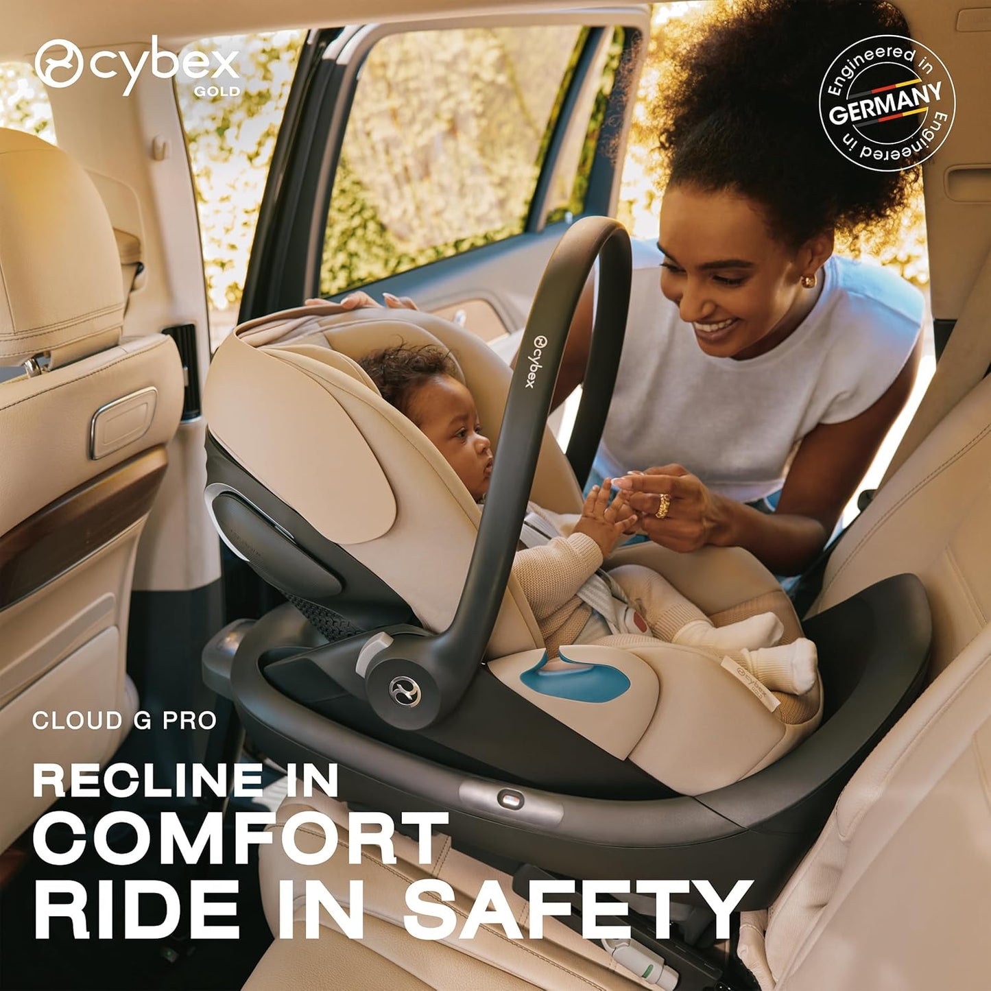 CYBEX Cloud G Pro Comfort Extend Infant Car Seat - Ocean Blue